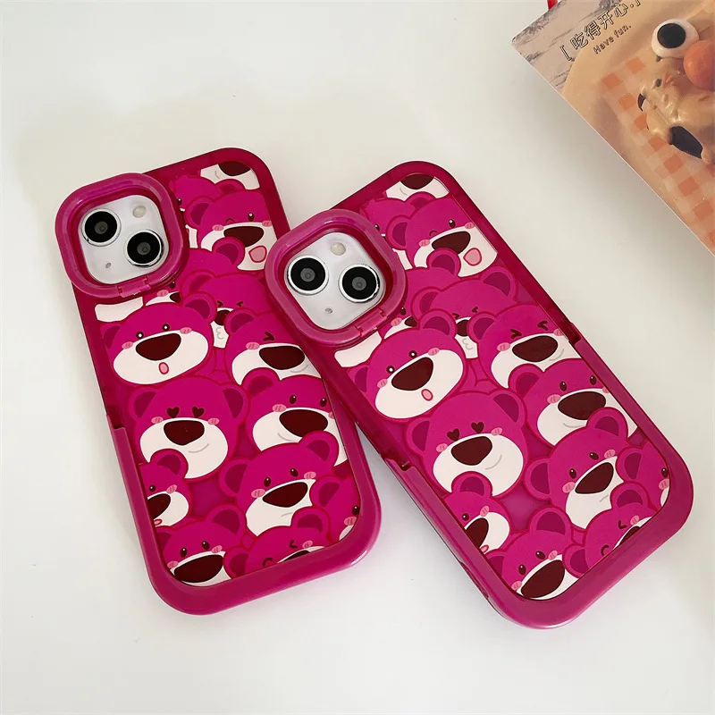 Double Bracket Fashion Cartoon Jenga Happy Love Pink Bear Cover for IPhone 11 12 13 Pro Max Shockproof Phone Case IPhone 13 Case
Double Bracket Fashion Cartoon Jenga Happy Love Pink Bear Cover for IPhone 11 12 13 Pro Max Shockproof Phone Case IPhone 13 Case