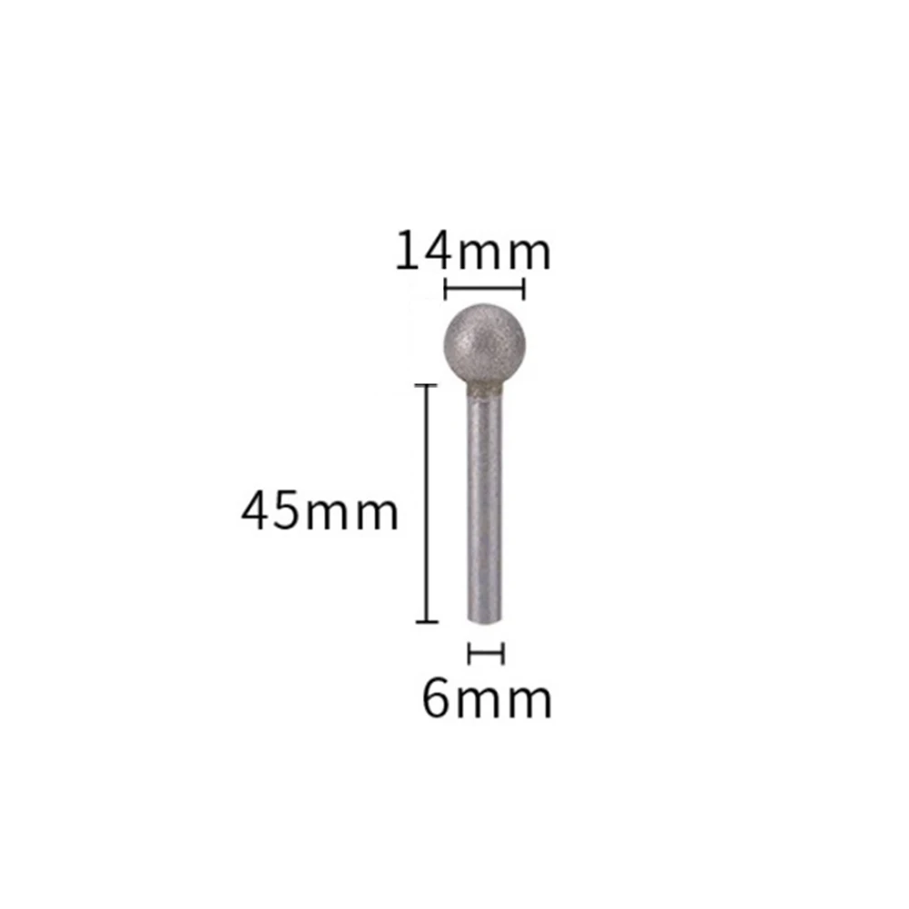 1 Pcs Polishing Head Grinding Needle Head 6mm Shank Spherical Head Diamond Grinding Bit Round Ball Burs For Stone Drill
1 Pcs Polishing Head Grinding Needle Head 6mm Shank Spherical Head Diamond Grinding Bit Round Ball Burs For Stone Drill