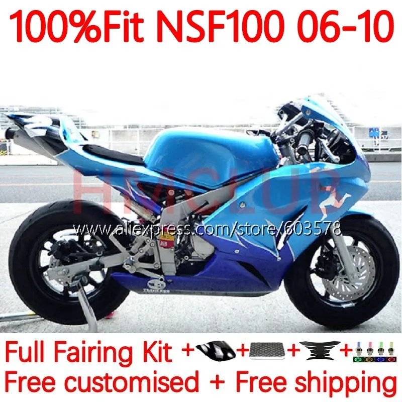 Fiberglass Race For HONDA NSF 100 NSF100 2006 2007 2008 2009 2010 NSF-100 06 07 08 09 10 cyan glossy Injection Fairing 77No.68
Fiberglass Race For HONDA NSF 100 NSF100 2006 2007 2008 2009 2010 NSF-100 06 07 08 09 10 cyan glossy Injection Fairing 77No.68