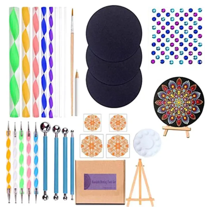2022 New 31pcs/set Mandala Dotting Pen Handwork Tool Painting with Stencils Diamond Tray
2022 New 31pcs/set Mandala Dotting Pen Handwork Tool Painting with Stencils Diamond Tray