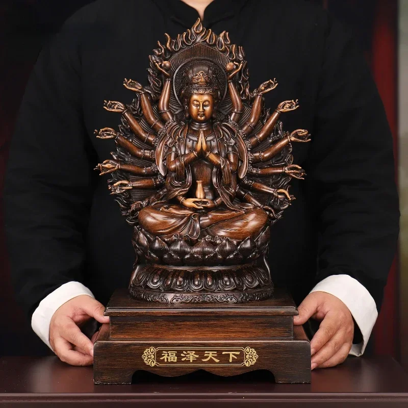 Ffeng Shui Bodhisattva украшения притягивают богатство тысячи рук статуя богини