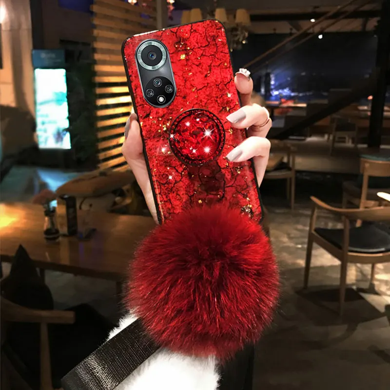 Роскошный чехол с меховым помпоном и ремешком для Huawei Nova 9 Pro, держатель для телефона, силиконовый чехол для Nova 9 SE, 8i, 7i, 5T, Honor 50 Pro, оболочка, чех... 
Роскошный чехол с меховым помпоном и ремешком для Huawei Nova 9 Pro, держатель для телефона, силиконовый чехол для Nova 9 SE, 8i, 7i, 5T, Honor 50 Pro, оболочка, чех...