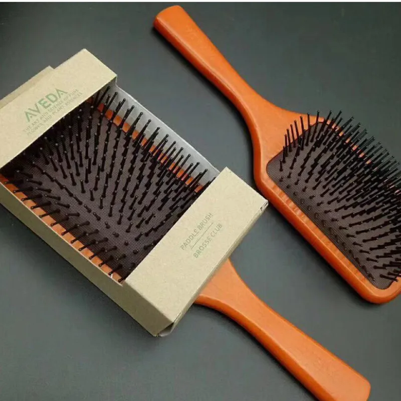 

Peach Wooden Hair Brush Scalp Hairbrush Comb Professional Woman Tangle Hairdressing Supplies Brushes Tools Hair Combs