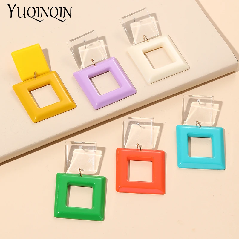 Big Long Dangle Earrings for Women Fashion Jewelry 2022 New Geometric Arcylic Korean Drop Women's Earings Square Summer Brincos
Big Long Dangle Earrings for Women Fashion Jewelry 2022 New Geometric Arcylic Korean Drop Women's Earings Square Summer Brincos
