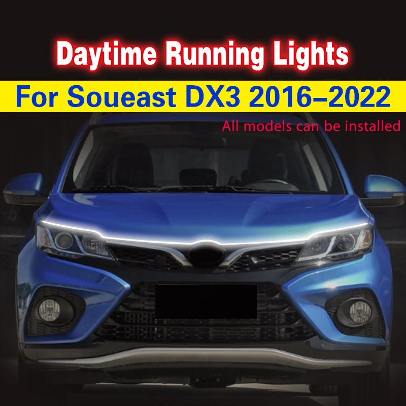 For Soueast DX3 2016-2022 Car LED Hood Light Daytime Running Light Strip Universal Flexible Waterproof 12V DRL Atmosphere Lamp
For Soueast DX3 2016-2022 Car LED Hood Light Daytime Running Light Strip Universal Flexible Waterproof 12V DRL Atmosphere Lamp