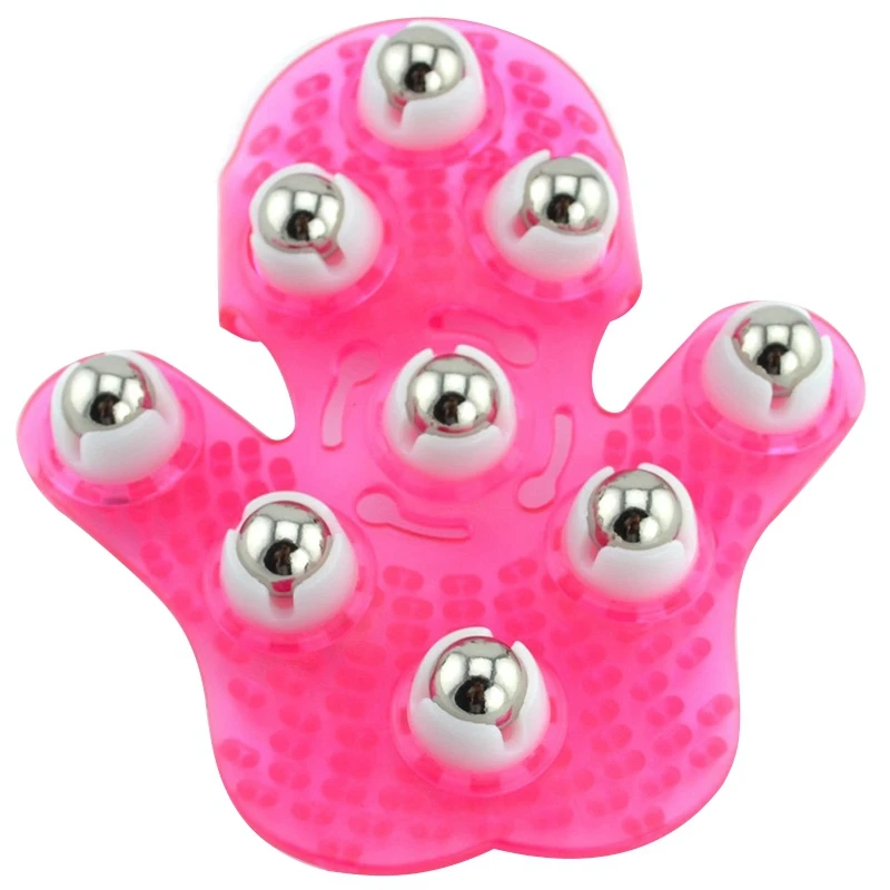 Palm Shaped Massage Glove Body Massager With 9 360-Degree-Roller Metal Roller Ball Beauty Body Care (Pink)
Palm Shaped Massage Glove Body Massager With 9 360-Degree-Roller Metal Roller Ball Beauty Body Care (Pink)