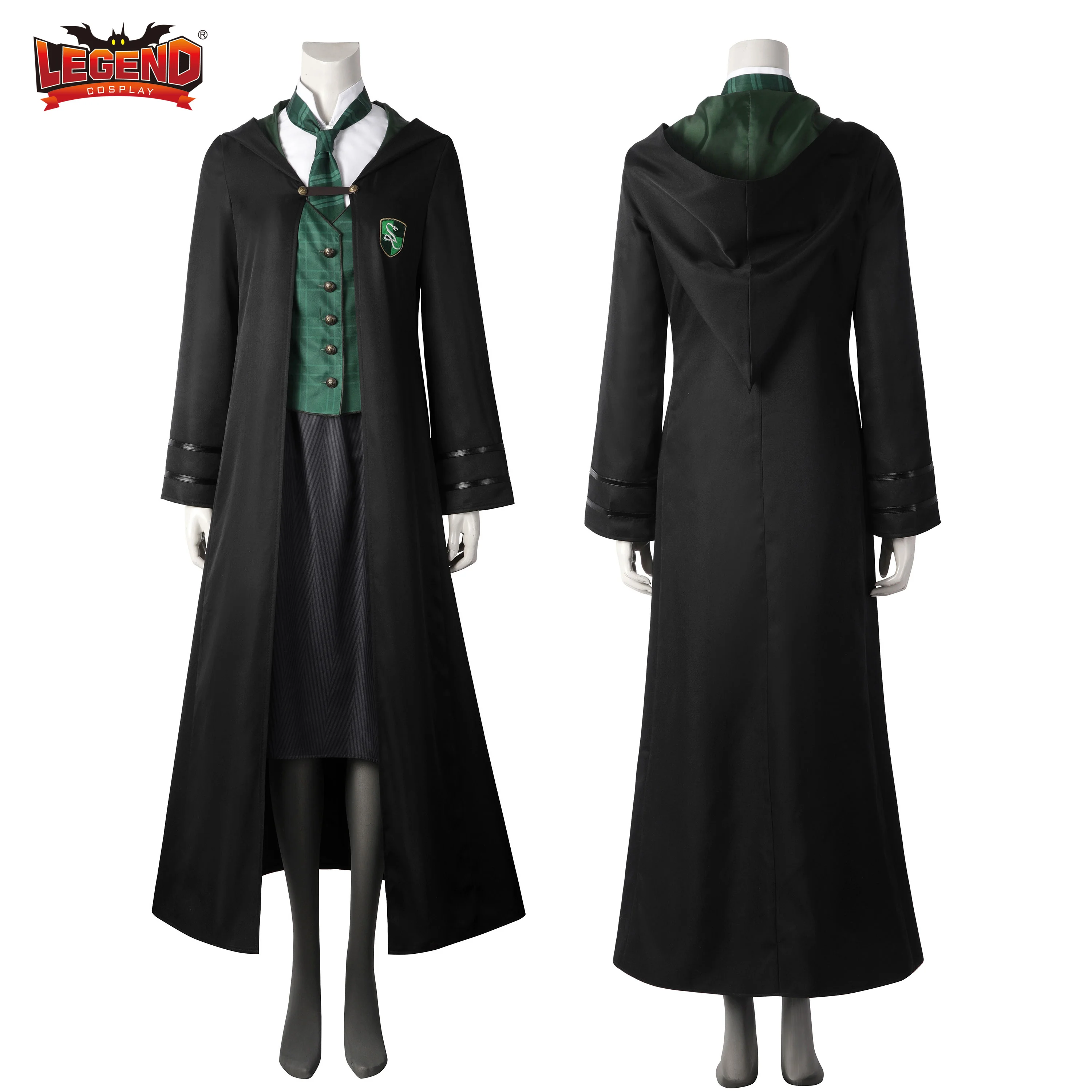 Костюм для косплея Game Legacy Slytherin, полный комплект из жилета, рубашки и юбки, школьная форма, костюм на Хэллоуин, карнавал, яркий костюм для ролевых игр 
Костюм для косплея Game Legacy Slytherin, полный комплект из жилета, рубашки и юбки, школьная форма, костюм на Хэллоуин, карнавал, яркий костюм для ролевых игр