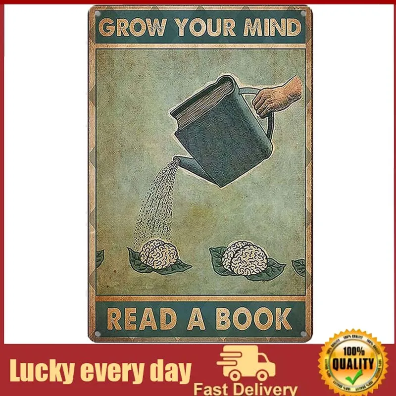 Grow Your Mind Read A Book Friend, Vintage for Pub Bar Garden Wall Decor Metal Tin Signs Farmers Market Poster home decor
Grow Your Mind Read A Book Friend, Vintage for Pub Bar Garden Wall Decor Metal Tin Signs Farmers Market Poster home decor