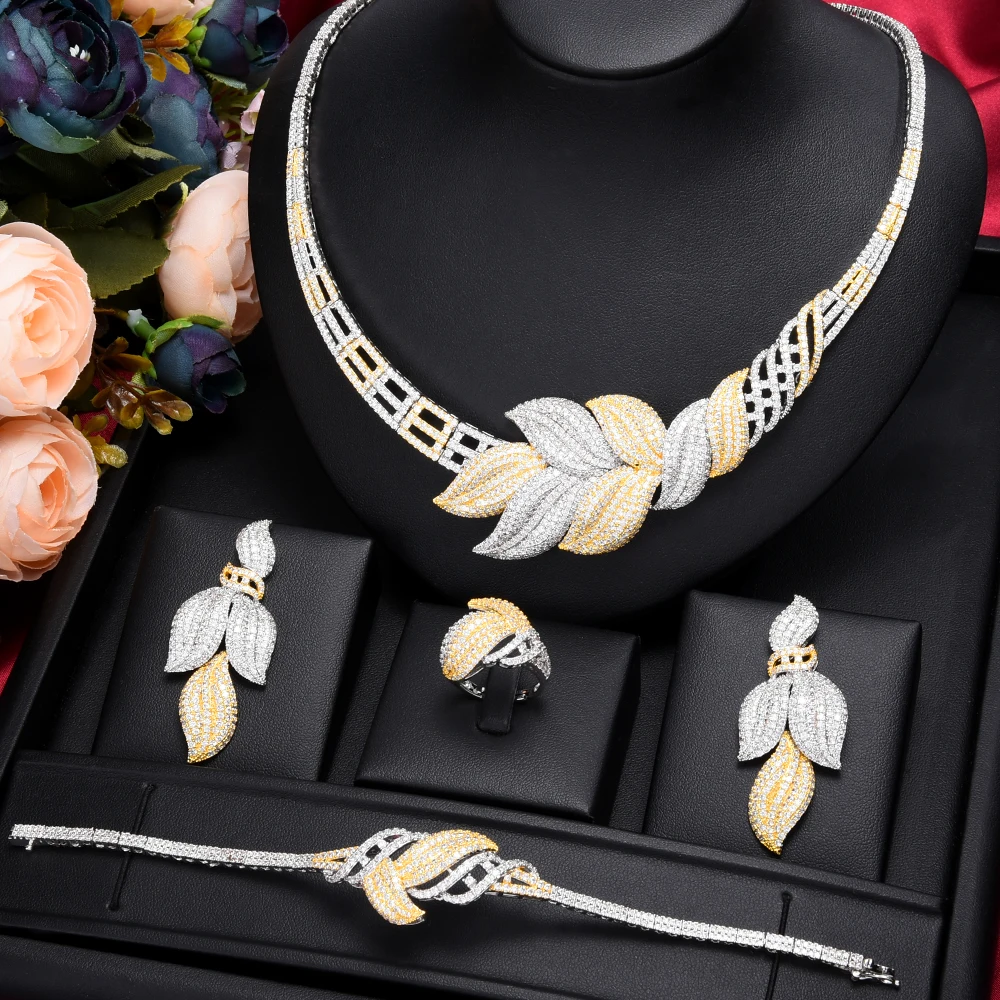 Siscathy Luxury Dubai Arab Bride Wedding Jewelry Set For Women Full Cubic Zircon Necklace Bracelet Bangle Engagement Accessories
Siscathy Luxury Dubai Arab Bride Wedding Jewelry Set For Women Full Cubic Zircon Necklace Bracelet Bangle Engagement Accessories
