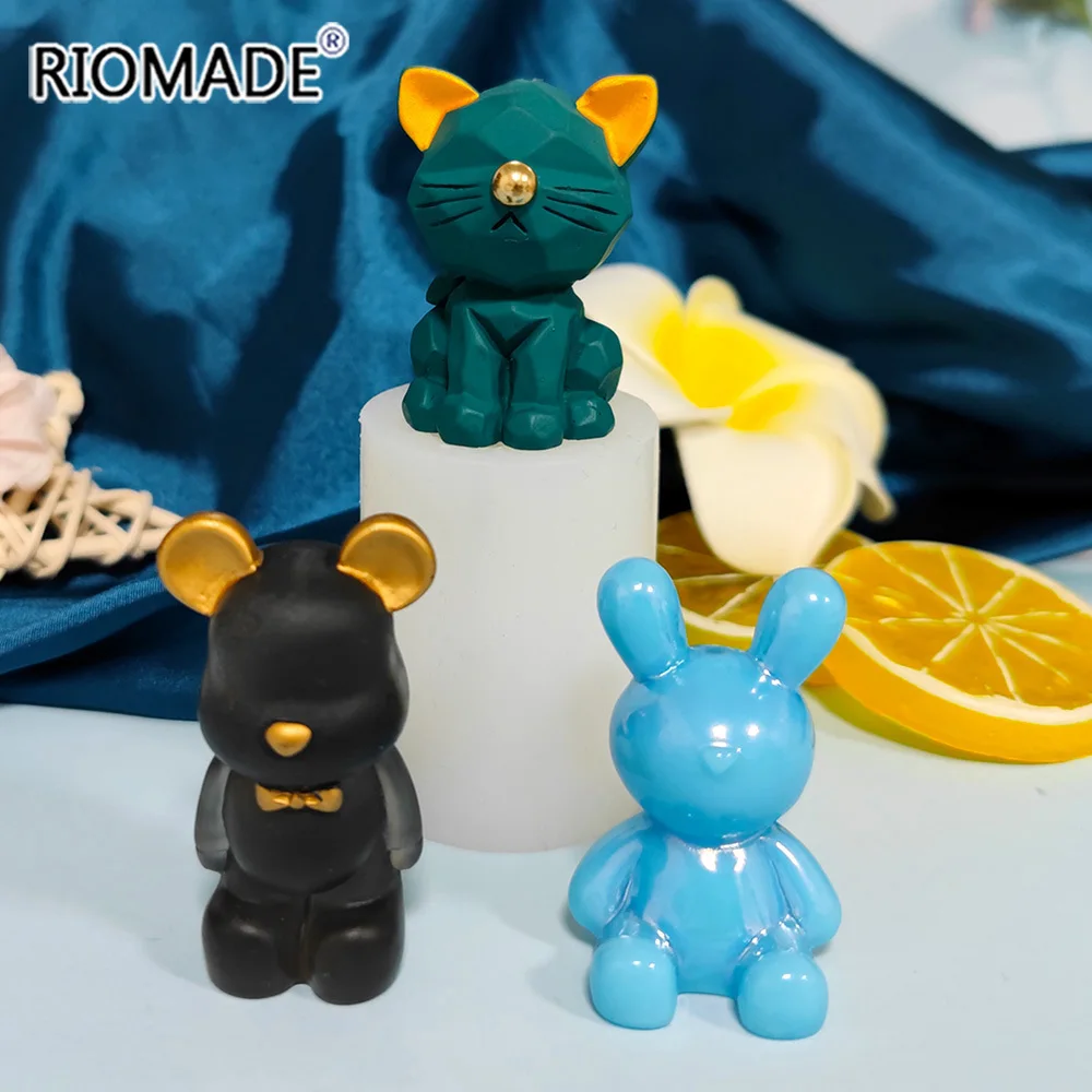 Cat Rabbit Silicone Fondant Cake Mold Cupcake Chocolate Baking Tools Handmade Epoxy Resin Candle Mould DIY Ornaments Pendant
Cat Rabbit Silicone Fondant Cake Mold Cupcake Chocolate Baking Tools Handmade Epoxy Resin Candle Mould DIY Ornaments Pendant