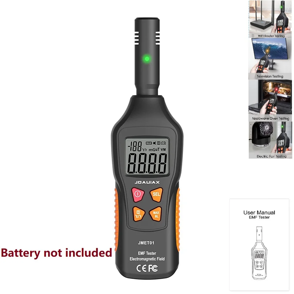 Black ABS EMF Meter 5HZ-3.5G Radiation Detector Temperature Tester 0~50℃ Temperature Measurement Range Testing Equipments
Black ABS EMF Meter 5HZ-3.5G Radiation Detector Temperature Tester 0~50℃ Temperature Measurement Range Testing Equipments