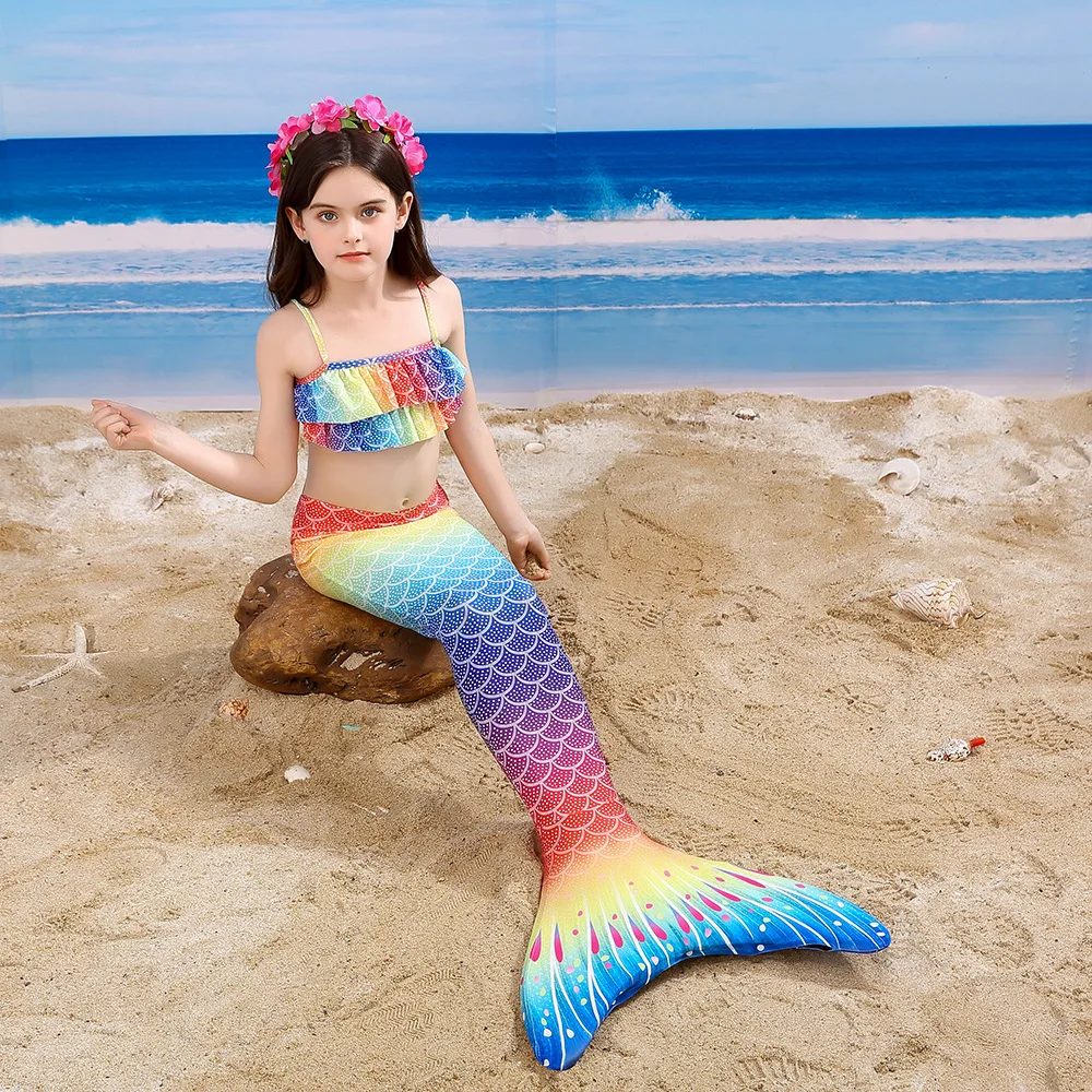 3Pcs/Set Girls Mermaid Tail Swimsuit Children the Little Mermaid Costume Cosplay Beach Clothes Fancy Swimwear Dresses No Flipper
3Pcs/Set Girls Mermaid Tail Swimsuit Children the Little Mermaid Costume Cosplay Beach Clothes Fancy Swimwear Dresses No Flipper