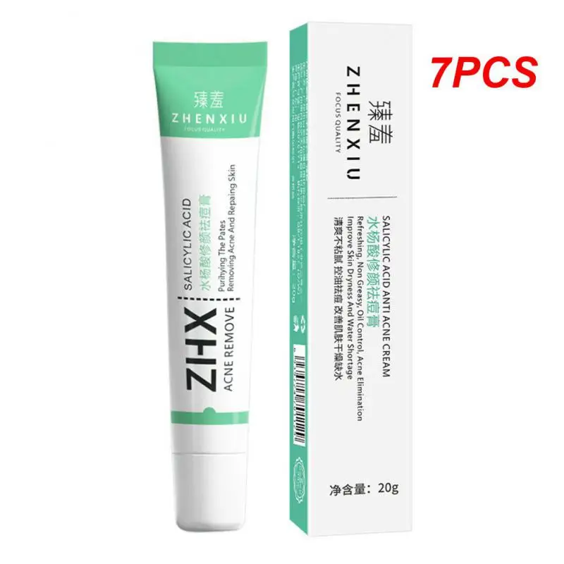 7PCS Effective Salicylic Acid Acne Removal Cream Blackhead Fade Spot Oil Control Shrink Pores Acne Scar Whitening Skin
7PCS Effective Salicylic Acid Acne Removal Cream Blackhead Fade Spot Oil Control Shrink Pores Acne Scar Whitening Skin