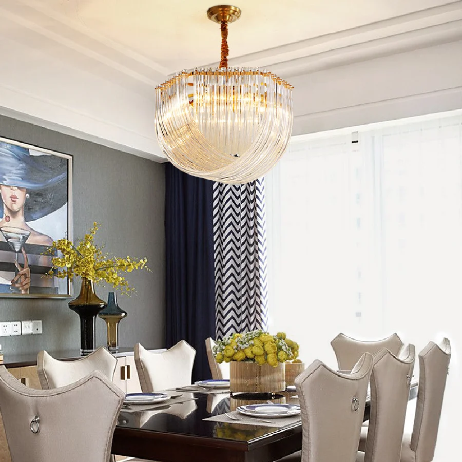 Lustre Glass Hanging Lamp Dimmable LED Modern Suspension Light Luxury Pendant Light Home Decor Appliance Restaurant Hotel
Lustre Glass Hanging Lamp Dimmable LED Modern Suspension Light Luxury Pendant Light Home Decor Appliance Restaurant Hotel