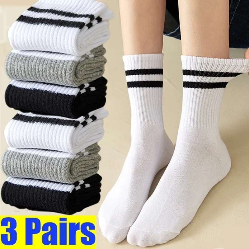 Solid Striped Black White Socks for Women Men Street Hip Hop Skateboard Striped Mid Tube Socks Breathable Sports Cotton Socks
Solid Striped Black White Socks for Women Men Street Hip Hop Skateboard Striped Mid Tube Socks Breathable Sports Cotton Socks