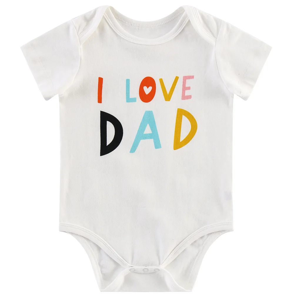 2022 Baby Boys Girls Romper Cotton Short sleeve I Love Dad Jumpsuit Infant Clothing Newborn Baby Clothes
2022 Baby Boys Girls Romper Cotton Short sleeve I Love Dad Jumpsuit Infant Clothing Newborn Baby Clothes