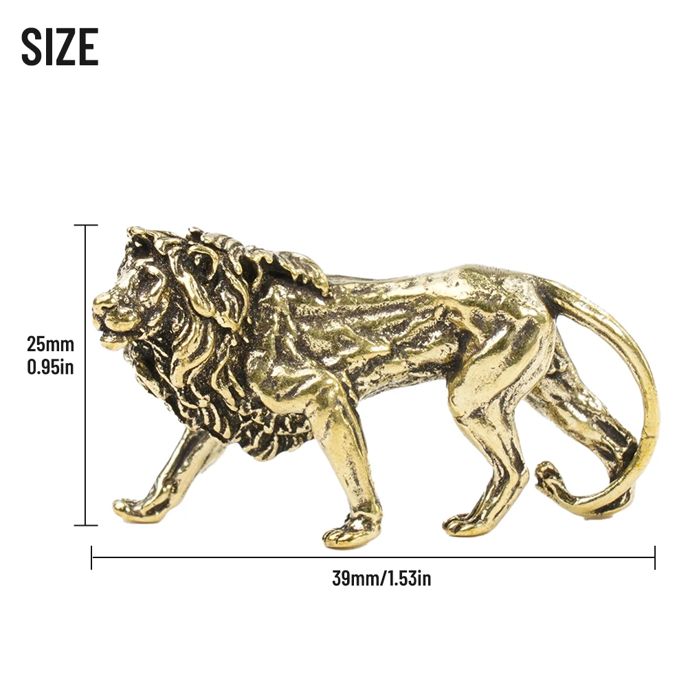 1 Piece Miniatures Figurines Vintage Craft Ornament Desk Decorations Copper Majestic Lion King Figurines Miniatures
1 Piece Miniatures Figurines Vintage Craft Ornament Desk Decorations Copper Majestic Lion King Figurines Miniatures