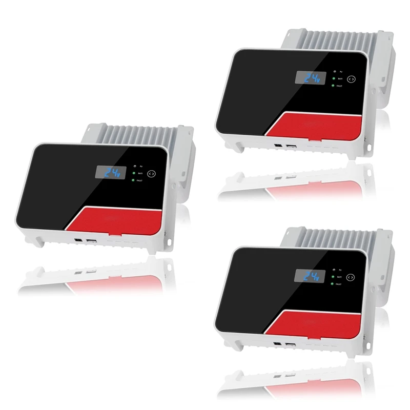 12V/24V MPPT Solar Charge Controller With Bluetooth LCD Display W/ Temp Sensor, For Gel Sealed Flooded And Lithium 
12V/24V MPPT Solar Charge Controller With Bluetooth LCD Display W/ Temp Sensor, For Gel Sealed Flooded And Lithium