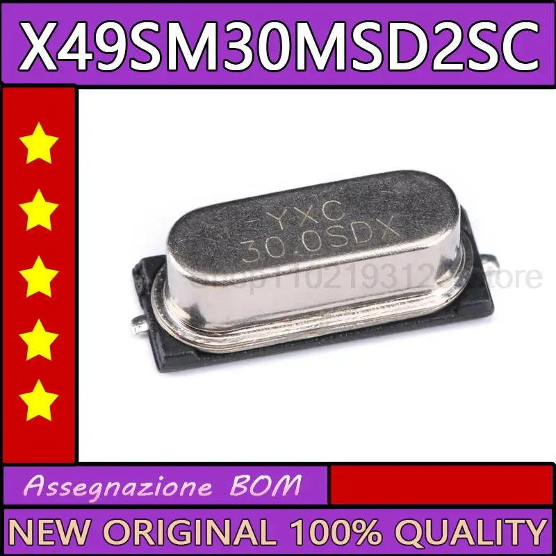10 шт./лот SMD пассивный кварцевый генератор/hc-49smd 30MHz 20ppm 20pF x49sm30msd2sc
10 шт./лот SMD пассивный кварцевый генератор/hc-49smd 30MHz 20ppm 20pF x49sm30msd2sc