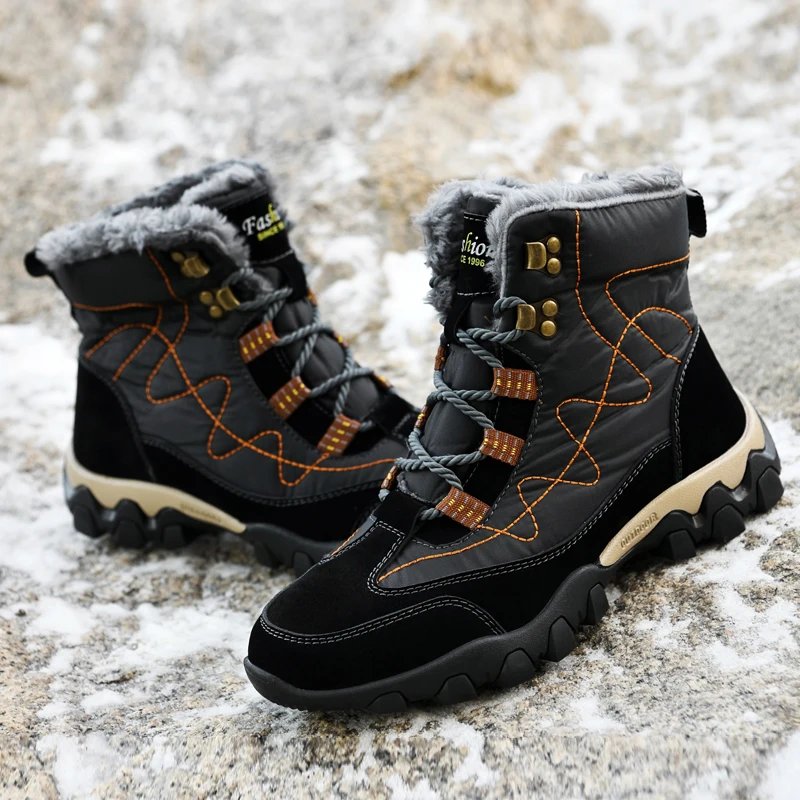 Men Winter Snow Boots Keep Warm Men Hiking Boots High Quality Waterproof Leather High Top Big Size Men's Boots Outdoor Sneakers
Men Winter Snow Boots Keep Warm Men Hiking Boots High Quality Waterproof Leather High Top Big Size Men's Boots Outdoor Sneakers
