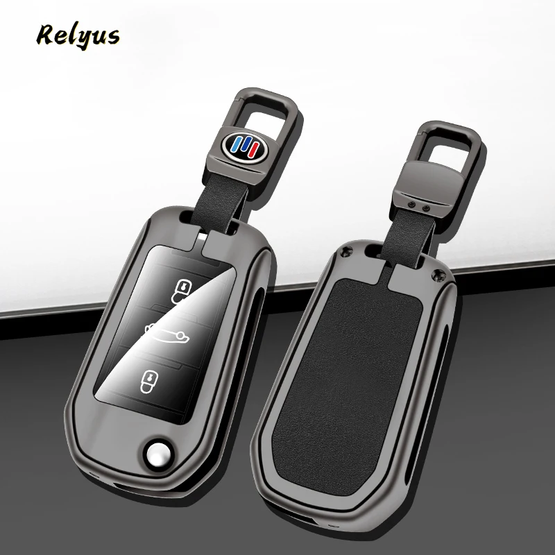 

Fashion Metal Leather Car Smart Key Case Cover for Peugeot 208 307 308 408 508 2008 3008 4008 5008 Citroen C3 C4 CACTUS C1 C6 C8