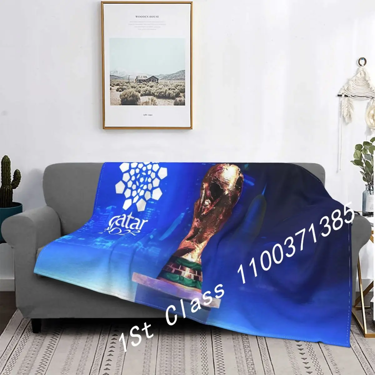 QATAR 2022 FIFA WORLD CUP blue blanket Great gift, portable adult travel blanket is super soft,Support athletes
QATAR 2022 FIFA WORLD CUP blue blanket Great gift, portable adult travel blanket is super soft,Support athletes