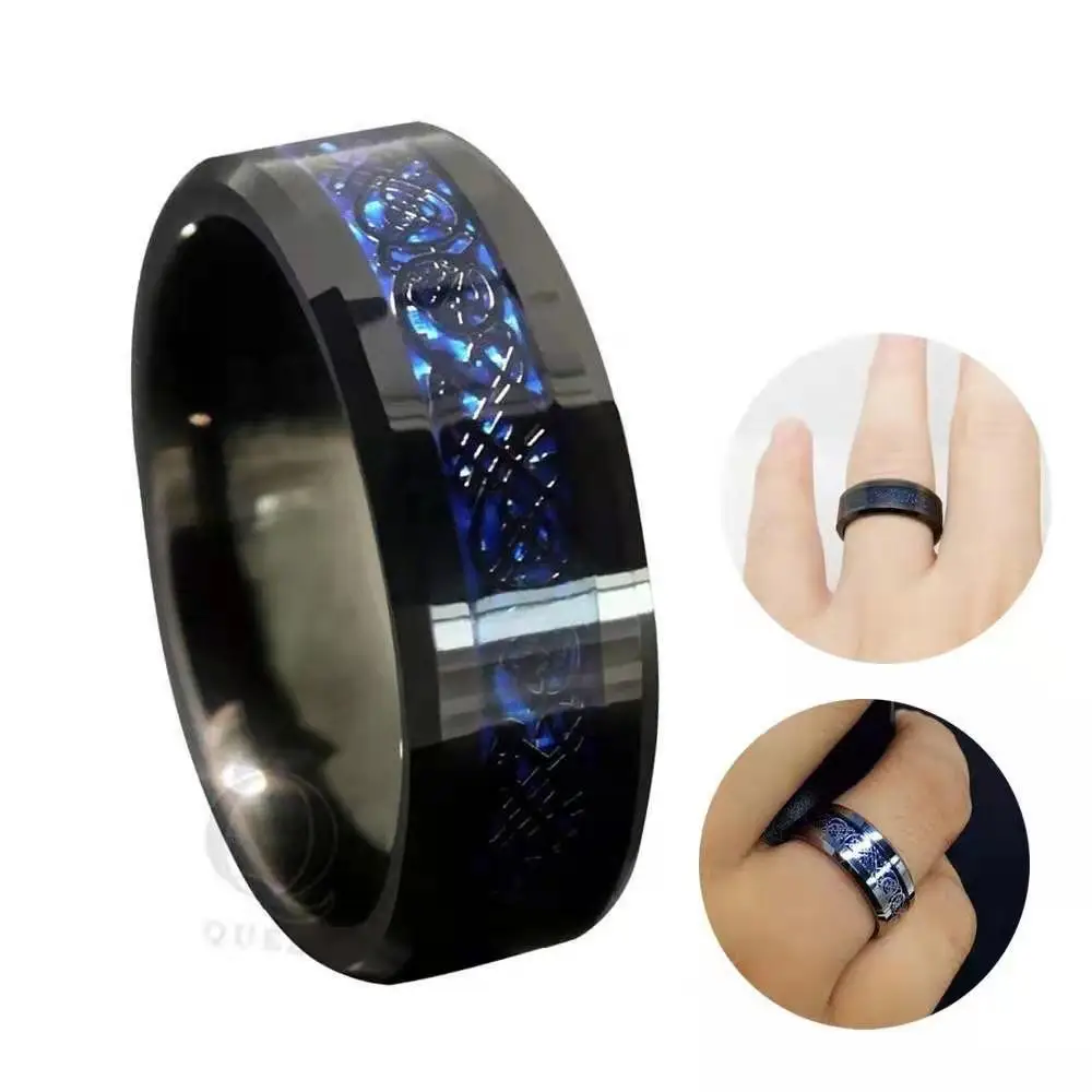 New Dragon Ring European and American Style Fashion Men's Titanium Steel Ring Trend Personality Domineering Ring Jewelry
New Dragon Ring European and American Style Fashion Men's Titanium Steel Ring Trend Personality Domineering Ring Jewelry