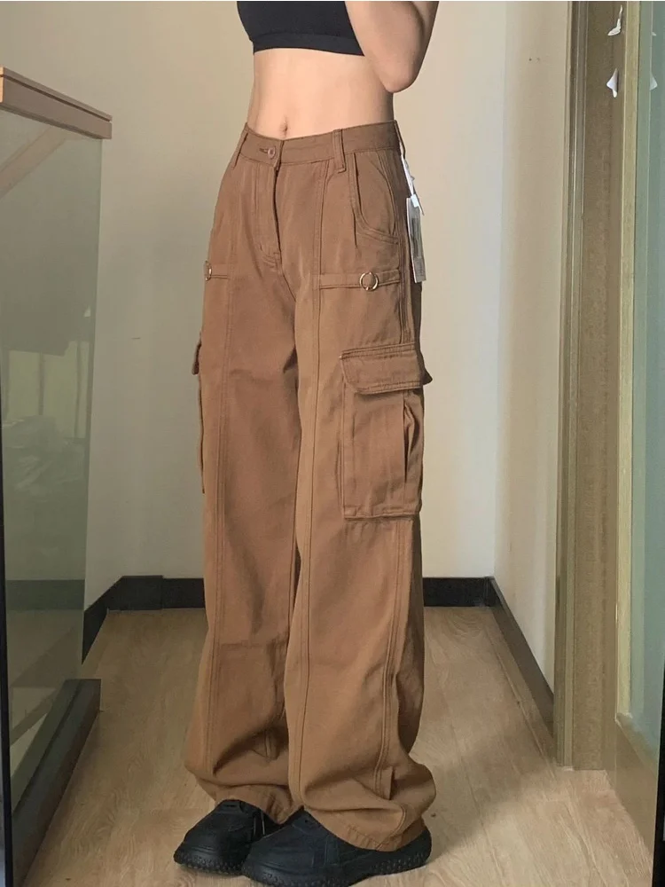 Vintage 90s Cargo Pants Women Harajuku Style Baggy Grunge Y2k Jean Streetwear Korean Fashion Female Denim Trousers Loose
Vintage 90s Cargo Pants Women Harajuku Style Baggy Grunge Y2k Jean Streetwear Korean Fashion Female Denim Trousers Loose