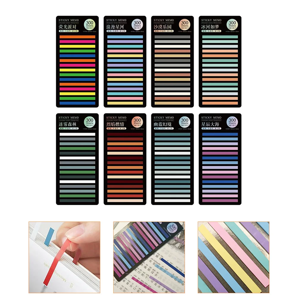 8 Sheets Colored Bookmarks Reading Notebook Tabs Portable Reading Strips Colorful Reading Strips Decor Stickers for books
8 Sheets Colored Bookmarks Reading Notebook Tabs Portable Reading Strips Colorful Reading Strips Decor Stickers for books