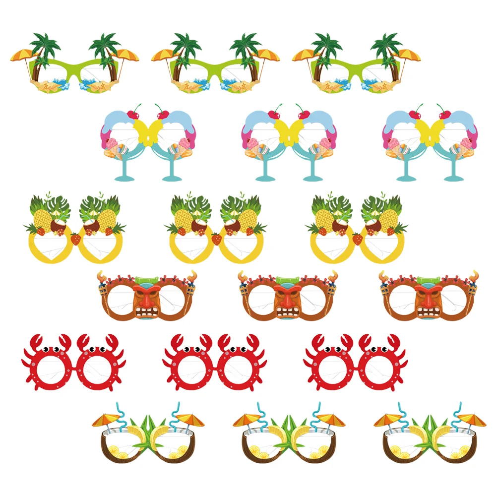 18pcs Tropical Party Decorations Hawaiian Party Giveaways Summer Pool Party Costume Summer Glasses Hawaii Party Photo Props
18pcs Tropical Party Decorations Hawaiian Party Giveaways Summer Pool Party Costume Summer Glasses Hawaii Party Photo Props