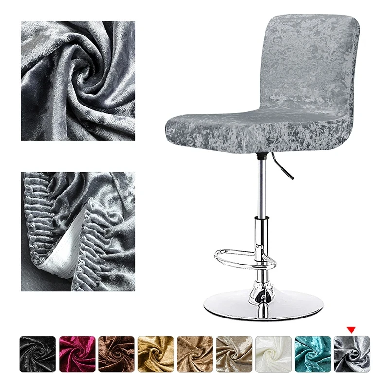 2/4 Pcs High Stool Shiny Velvet Fabric Chair Cvoers Swivel Chair Covers Stretch Soft Bar Stool Cover for Dining Room Seat Case
2/4 Pcs High Stool Shiny Velvet Fabric Chair Cvoers Swivel Chair Covers Stretch Soft Bar Stool Cover for Dining Room Seat Case
