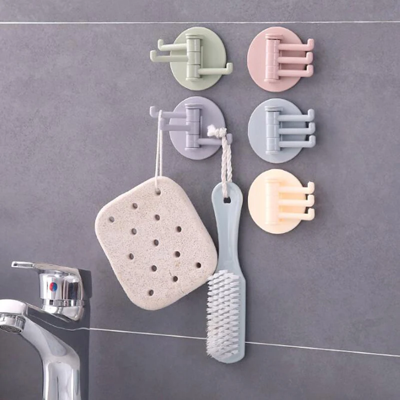 Rotatable Seamless Adhesive Hook Strong Bearing Stick Hook Kitchen Wall Hanger Bathroom Kitchen Supplies Hooks Dropshipping
Rotatable Seamless Adhesive Hook Strong Bearing Stick Hook Kitchen Wall Hanger Bathroom Kitchen Supplies Hooks Dropshipping