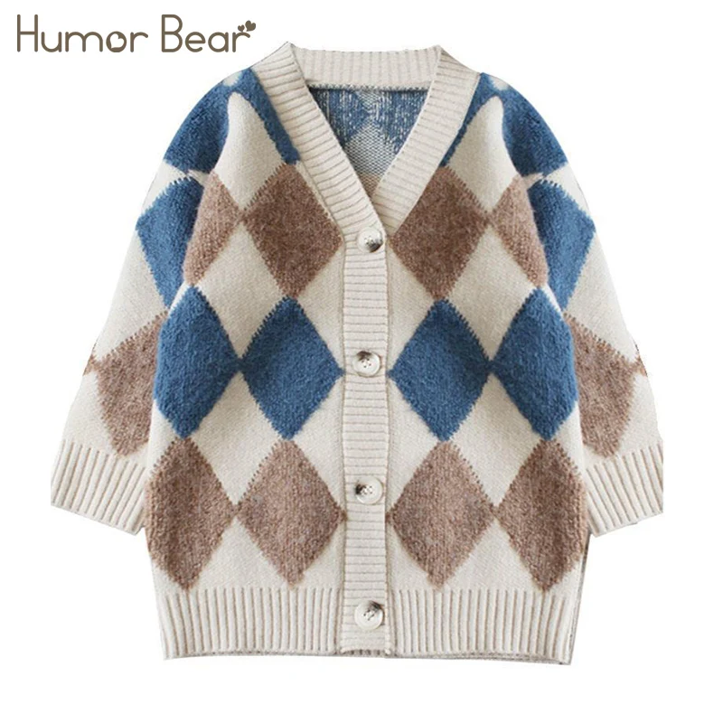 Свитера Humor Bear для девочек на осень и зиму, Новые Корейские вязаные кардиганы в клетку, детская теплая куртка
Свитера Humor Bear для девочек на осень и зиму, Новые Корейские вязаные кардиганы в клетку, детская теплая куртка