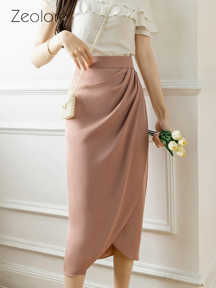 Zeolore 2022 Spring Summer Solid Color Chiffon Skirts Women Mid-length Elegant Pink Black Pencil Skirt QT1727
Zeolore 2022 Spring Summer Solid Color Chiffon Skirts Women Mid-length Elegant Pink Black Pencil Skirt QT1727