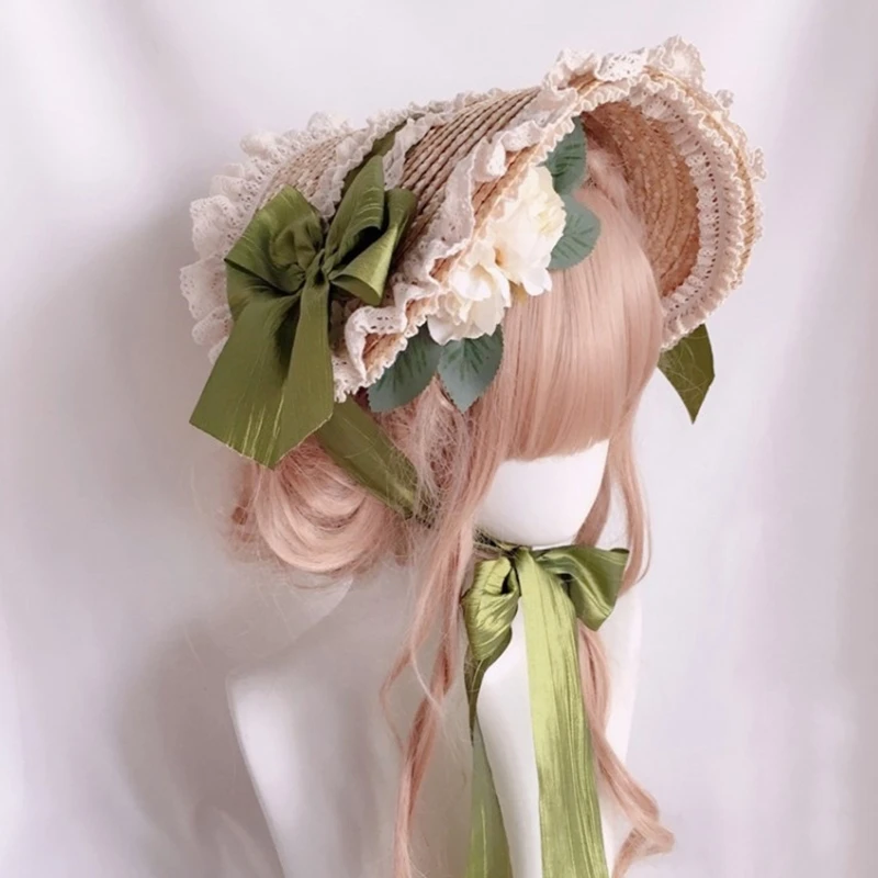 Gorgeous French Hat Lace Flower Ribbon Bonnet Flat Hat Straw Hat for Party
Gorgeous French Hat Lace Flower Ribbon Bonnet Flat Hat Straw Hat for Party