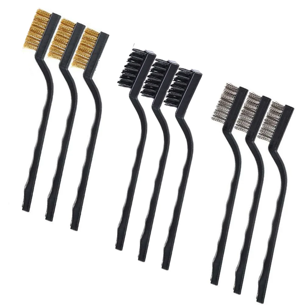 9pcs 7In Industrial Steel Wire Toothbrush Stainless Steel Copper Brush Cleaning For Cleaning Rust Removal Light Metal
9pcs 7In Industrial Steel Wire Toothbrush Stainless Steel Copper Brush Cleaning For Cleaning Rust Removal Light Metal