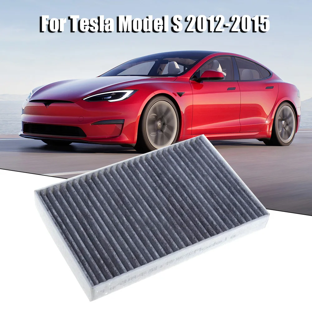 

Fit For Tesla Air Filter Parts Cabin Carbon Fiber Direct Replacement High Reliability Model S 2012-2015 Durable