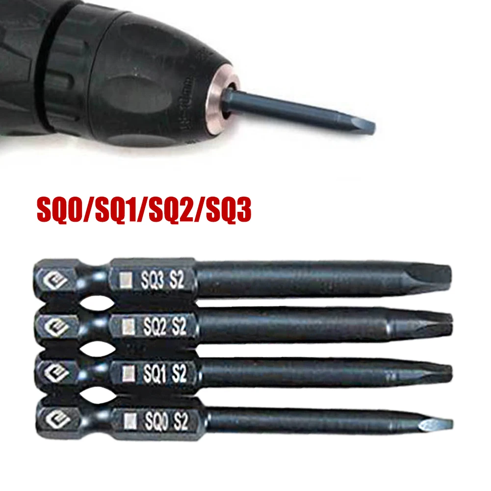 65mm 1/4" Hex Bits Driver SQ0 SQ1 SQ2 Square Head Magnetic Screwdriver Bits Set Electric Screwdriver Tool
65mm 1/4" Hex Bits Driver SQ0 SQ1 SQ2 Square Head Magnetic Screwdriver Bits Set Electric Screwdriver Tool