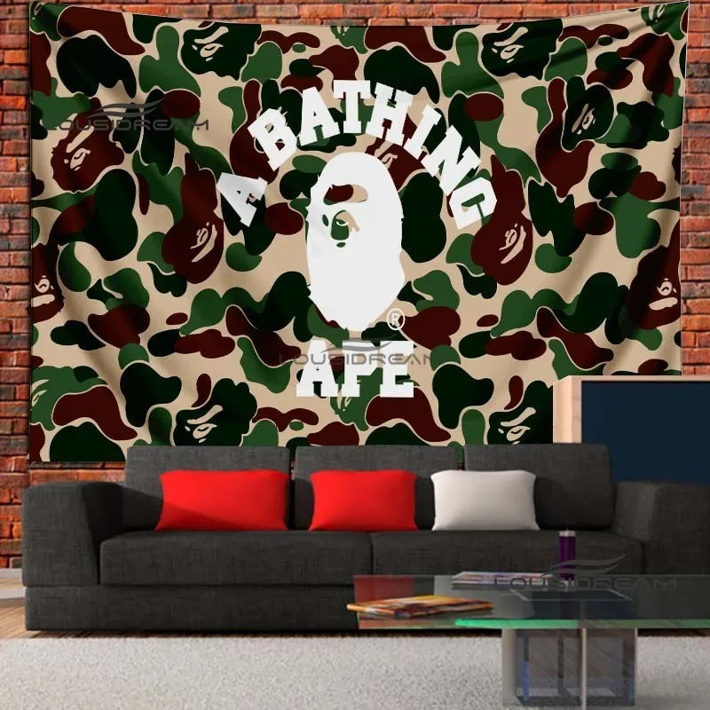 Fashion Bape Tapestry Hippie bathing ape wall mounted Bedroom living room dormitory computer room background wall decorat
Fashion Bape Tapestry Hippie bathing ape wall mounted Bedroom living room dormitory computer room background wall decorat