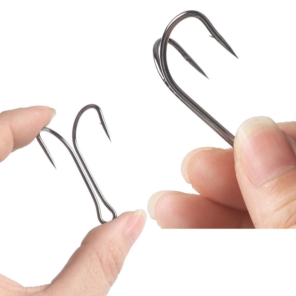 50pcs Saltwater Double Hook Dual High Carbon Steel Black Fishing Hooks 8#-1# Durable Saltwater Jigging Fishing Hook Pesca
50pcs Saltwater Double Hook Dual High Carbon Steel Black Fishing Hooks 8#-1# Durable Saltwater Jigging Fishing Hook Pesca