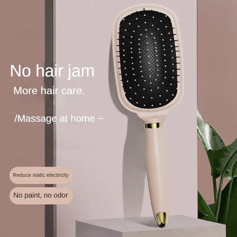 New Anti-static Macaron Large Curved Comb Scalp Massage Comb Fluffy Comb Curly Hair Styling Comb Curved Nine Row Bone Comb
New Anti-static Macaron Large Curved Comb Scalp Massage Comb Fluffy Comb Curly Hair Styling Comb Curved Nine Row Bone Comb