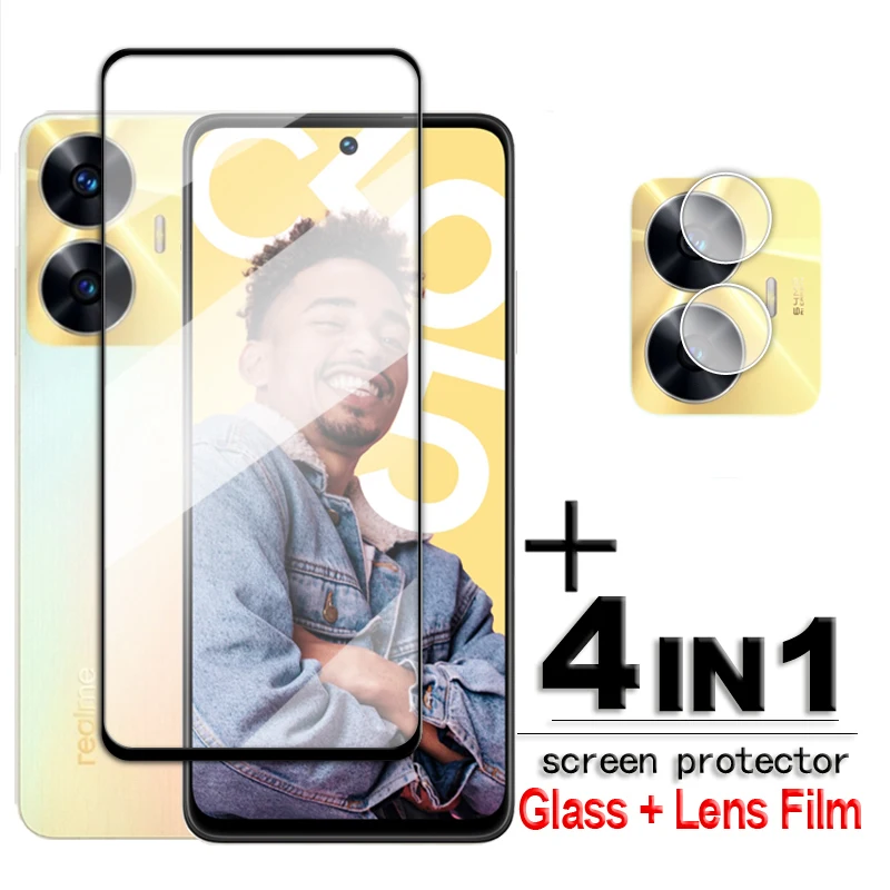 For Realme C55 Glass For Realme C55 Tempered Glass 2.5D Full Cover Glue HD Screen Protector For Realme C55 Lens Film 6.72 inch
For Realme C55 Glass For Realme C55 Tempered Glass 2.5D Full Cover Glue HD Screen Protector For Realme C55 Lens Film 6.72 inch