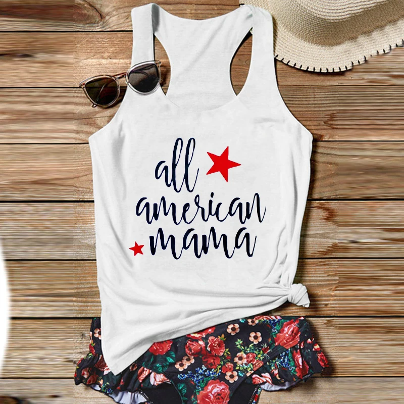All American Mama 4th of July Tank Tops Letter Fourth of July Womens Tops 4th of July Shirt July 4 Womens Clothes Casual
All American Mama 4th of July Tank Tops Letter Fourth of July Womens Tops 4th of July Shirt July 4 Womens Clothes Casual