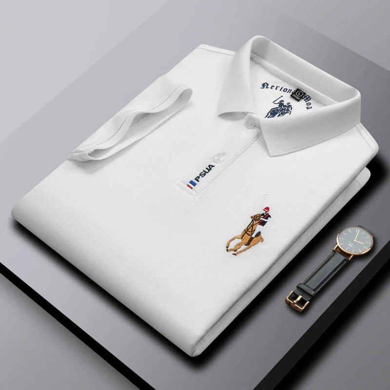 New pure color casual polo shirt men's pure color casual cotton polo men's slim fitting embroidery short sleeve men's summer pol
New pure color casual polo shirt men's pure color casual cotton polo men's slim fitting embroidery short sleeve men's summer pol