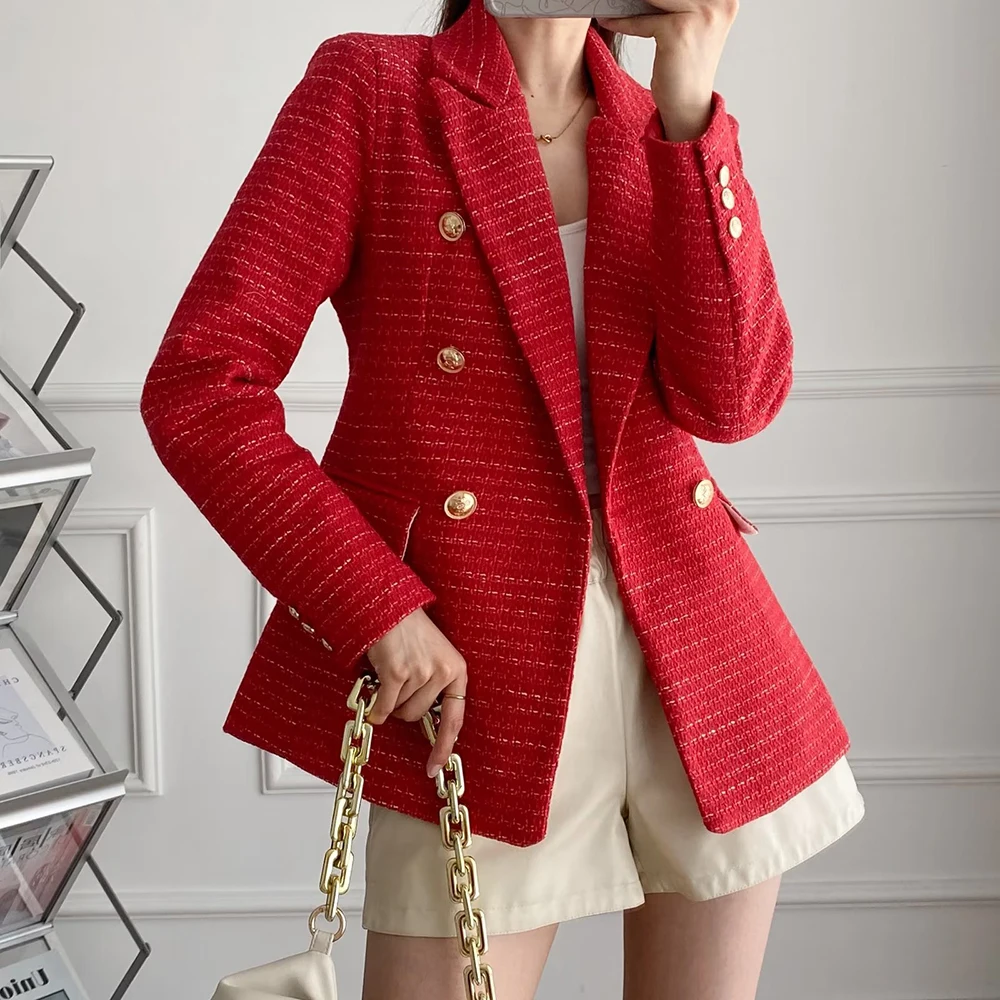 PB&ZA Women Blazer 2022 New Fashion Double Breasted Slim Texture Coat Vintage Long Sleeve Office Lady Female Outerwear Chic
PB&ZA Women Blazer 2022 New Fashion Double Breasted Slim Texture Coat Vintage Long Sleeve Office Lady Female Outerwear Chic