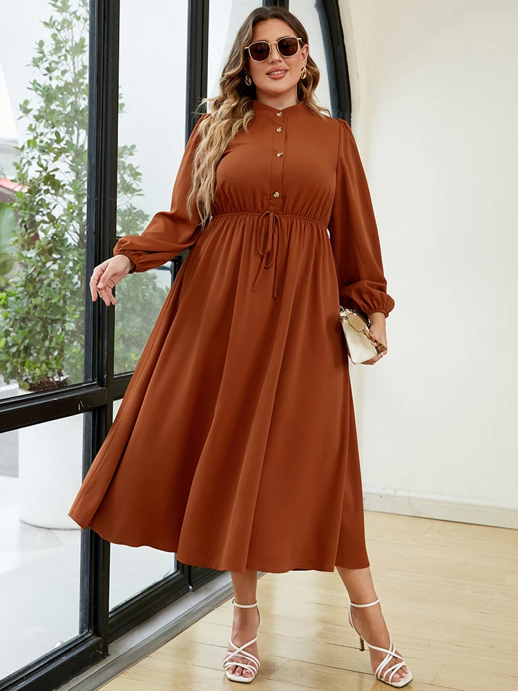 Plus Size Dress for Women 2022 Autumn Long Sleeve Solid Casual Dress Elegant Draped High Waist Maxi Long Dress Party Outfits
Plus Size Dress for Women 2022 Autumn Long Sleeve Solid Casual Dress Elegant Draped High Waist Maxi Long Dress Party Outfits