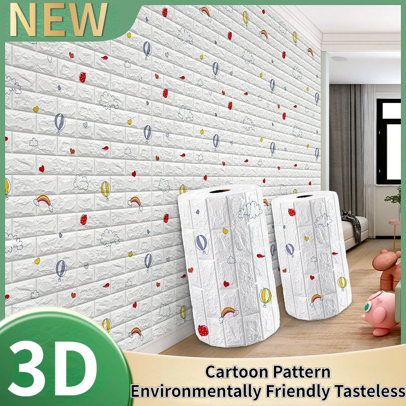 3D Wall Imitation Brick Wall Sticker DIY Bedroom Decoration Self-adhesive Wallpaper Living Room Kitchen Children Room Wallpaper
3D Wall Imitation Brick Wall Sticker DIY Bedroom Decoration Self-adhesive Wallpaper Living Room Kitchen Children Room Wallpaper