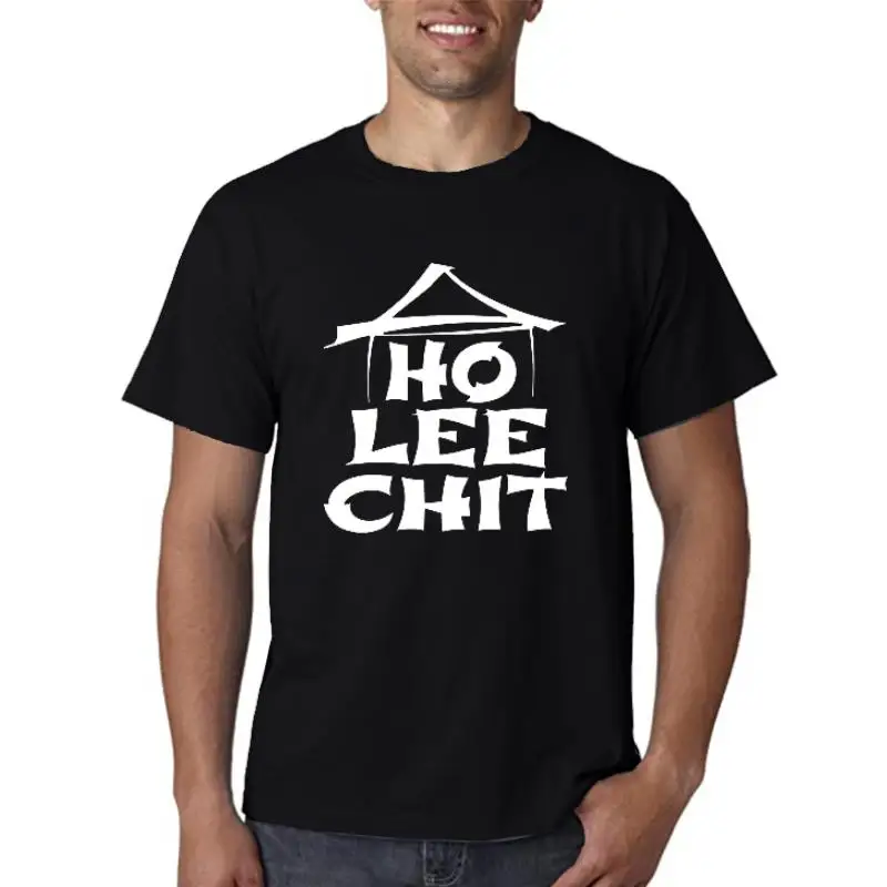 

Summer style hip-hop Fun Ho Lee Chit printed t-shirts Cotton O NECK short sleeved t shirt leisure top tee tshirt size euro