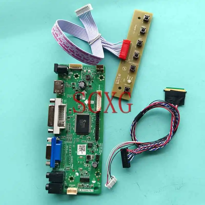 Laptop Display Screen Controller Board Fit LP145WH1 LTN145AT01 14.5" VGA DVI HDMI-Compatible LVDS 40-Pin 1366*768 DIY Kit
Laptop Display Screen Controller Board Fit LP145WH1 LTN145AT01 14.5" VGA DVI HDMI-Compatible LVDS 40-Pin 1366*768 DIY Kit