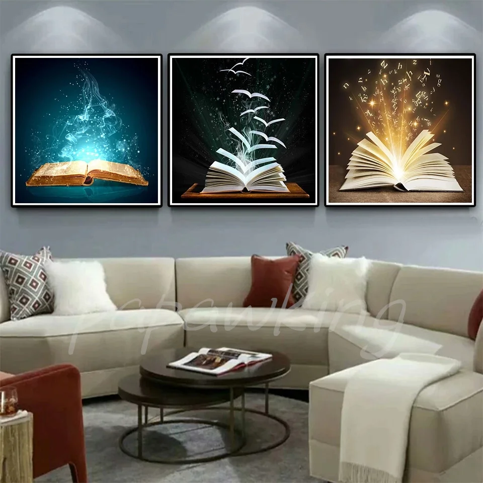 Diy 5D Magic Book Diamond Painting Full Square Round Diamond Embroidery Picture Handmade Cross Stitch Kit Home Rhinestone Decor
Diy 5D Magic Book Diamond Painting Full Square Round Diamond Embroidery Picture Handmade Cross Stitch Kit Home Rhinestone Decor